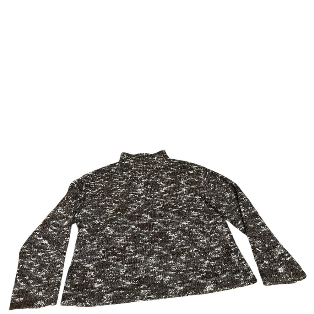CAROLE LITTLE SPORT Brown Boucle High Neck Sweater Ladies Medium 90s - Picture 8 of 10